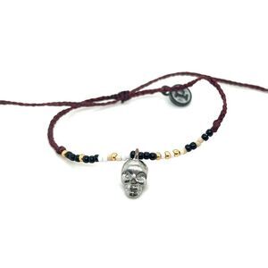 Pura Vida Beaded Skull Bracelet